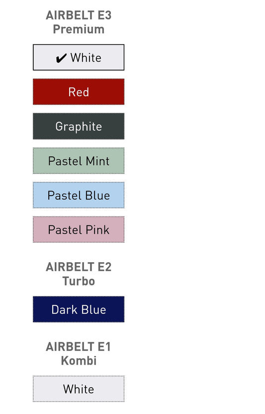 SEBO® AIRBELT® E1 Kombi, E2 Turbo and E3 Premium