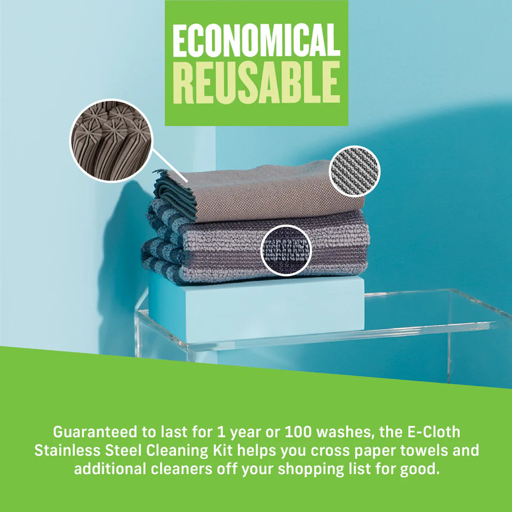 E-Cloth Stainless Steel Pack