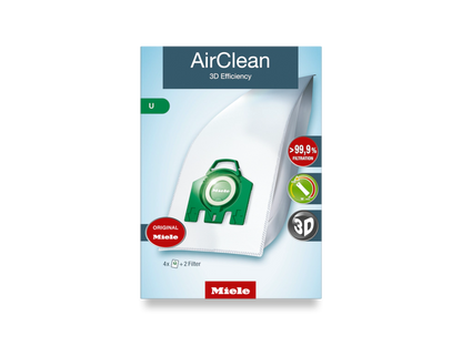 Miele 4 vacuum bags for Dynamic U1, S7.