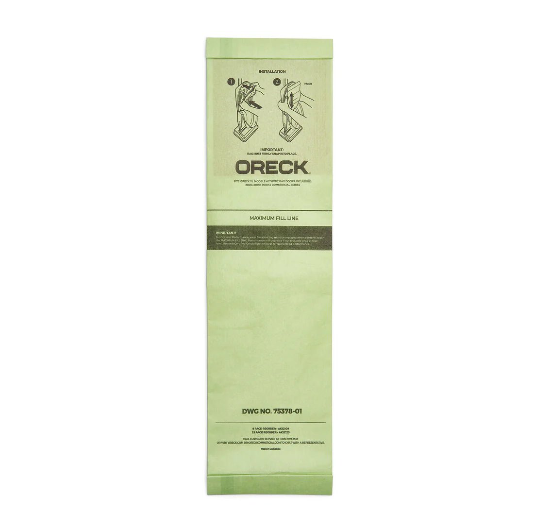 ORECK HYPO FILTER BAG 25 PACK