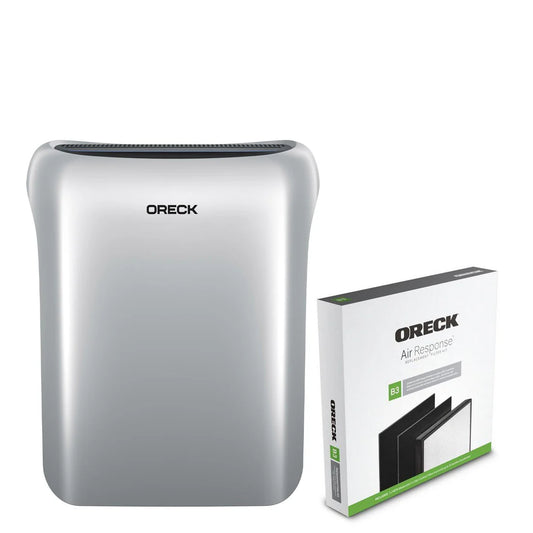 ORECK Large Air Response HEPA Media Air Purifier and Replacement Air Filter Kit Bundle