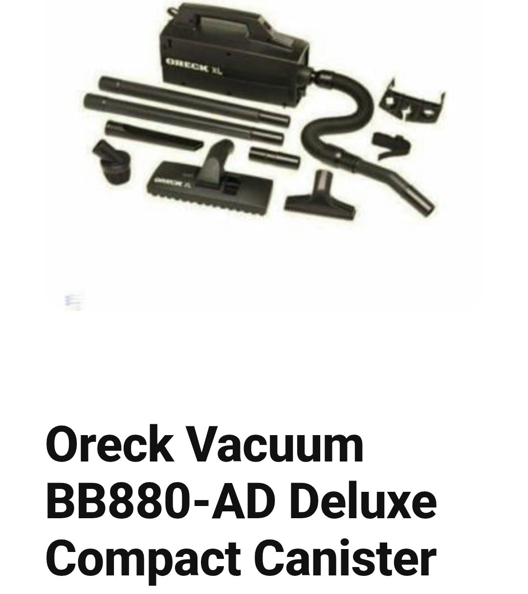 Oreck BB880 AD Deluxe Handheld vacuum