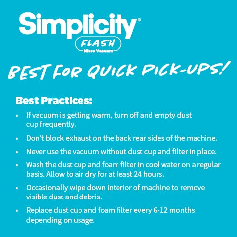 Simplicity Flash Multi-Use Handheld Vacuum